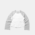 End Of Summer / Essentials W Bi-Colour Longsleeve - White & Heather Grey