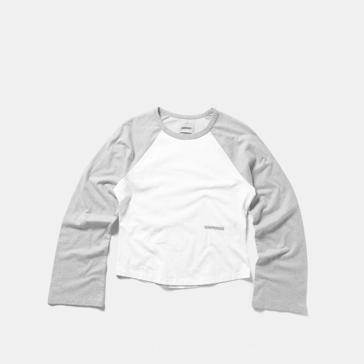 End Of Summer / Essentials W Bi-Colour Longsleeve - White & Heather Grey