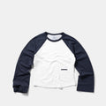 End Of Summer / Essentials W Bi-Colour Longsleeve - White & Nightfall