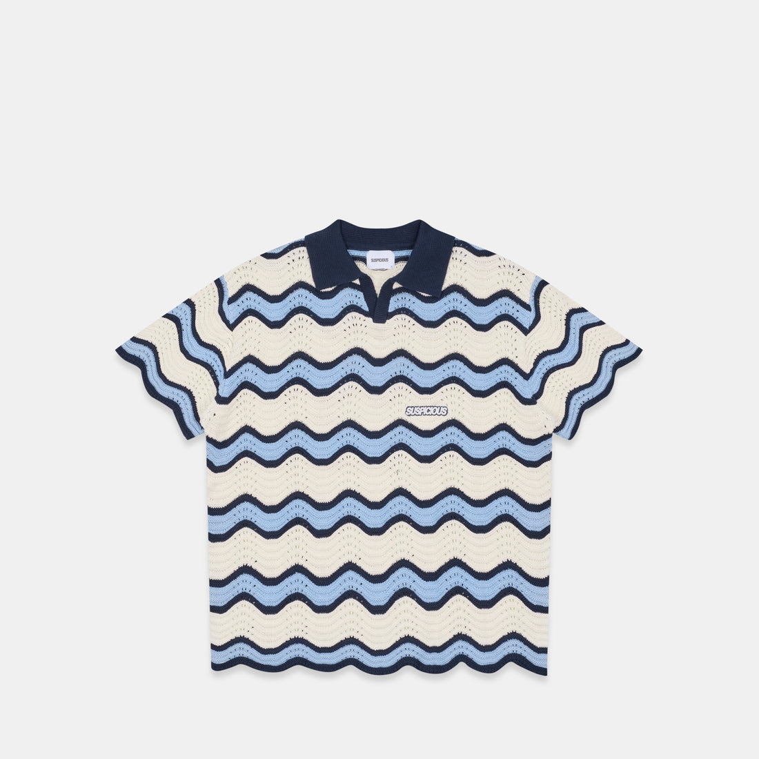 Boat / Essentials Wavy Polo - Natural & Celestial