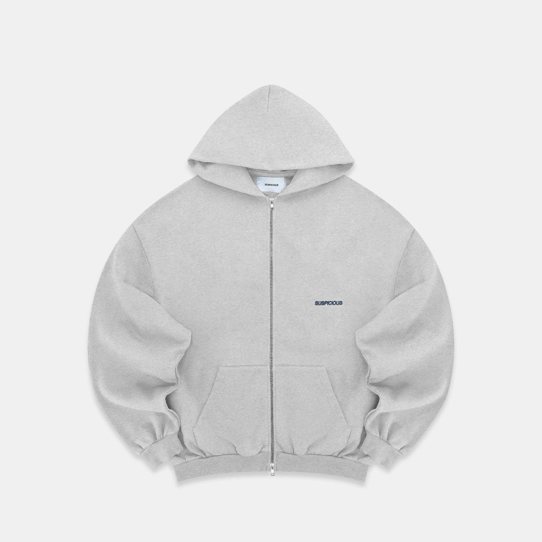 PL / The Essentials Zip-Up Hoodie - Neutral Heather