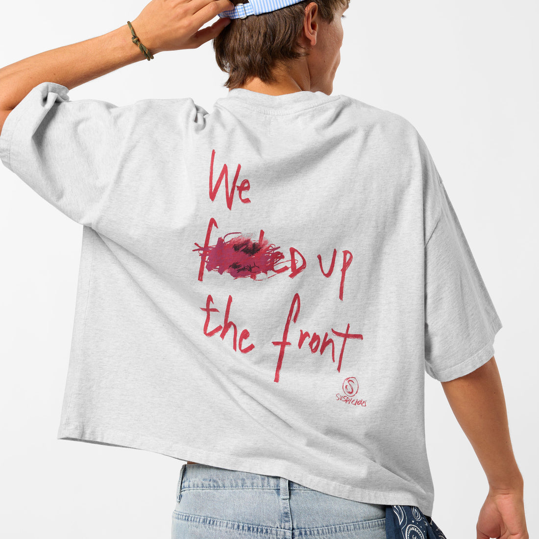 Bestsellers Variants / F'd Up Tee - Ash & Ruby Red