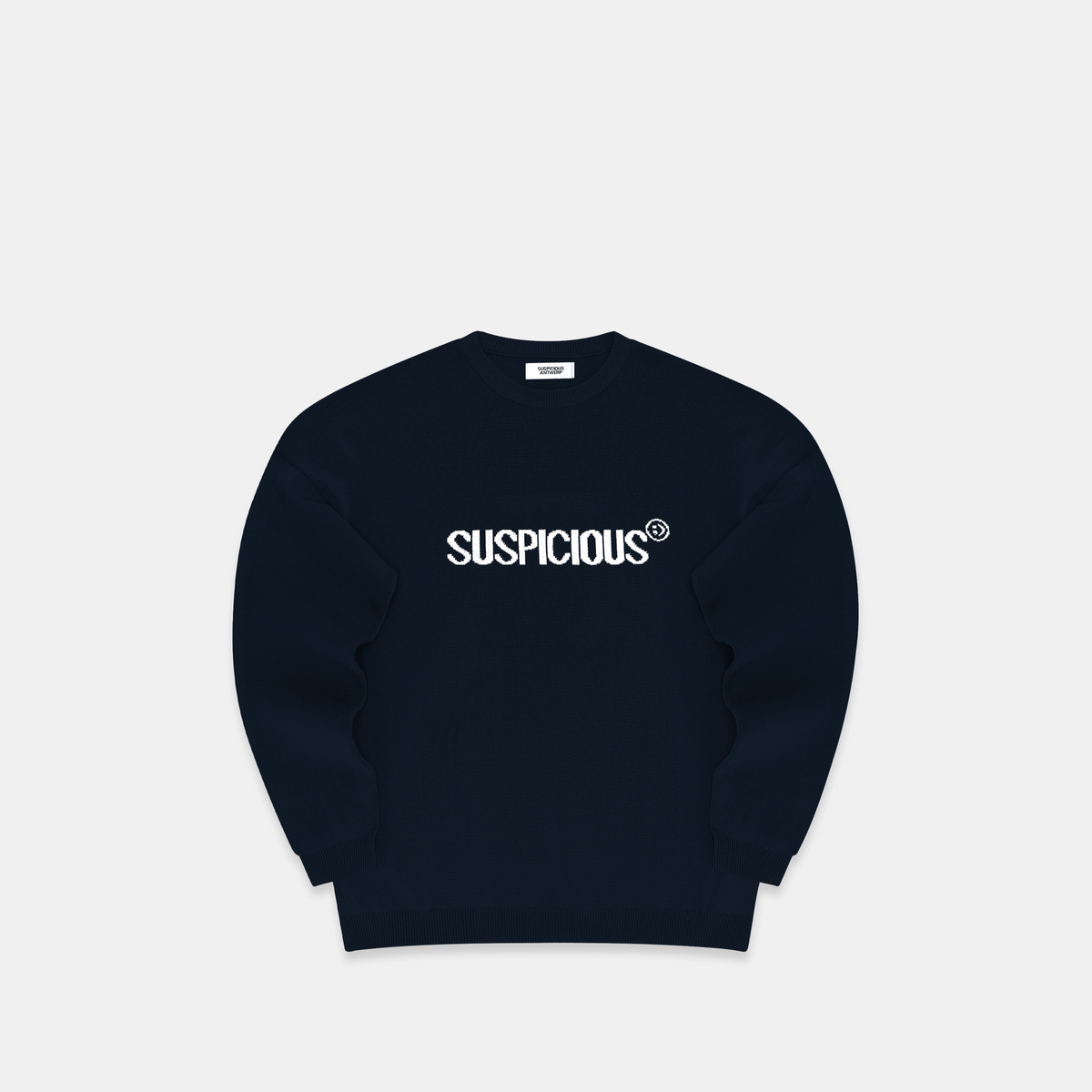 PL / The Smiley Knitted Sweat - Navy