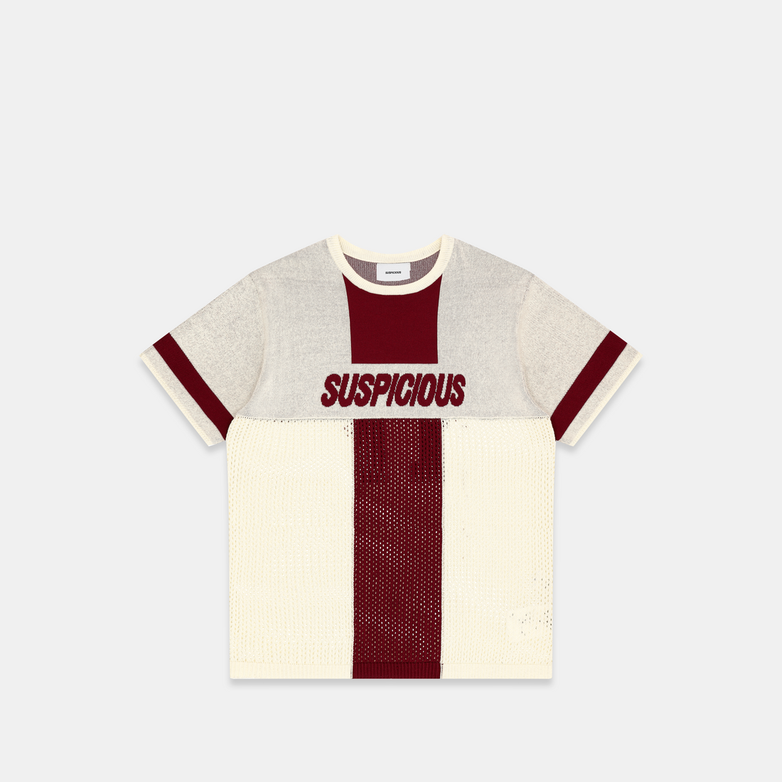 PL / Football Knitted Jersey - Natural Burgundy