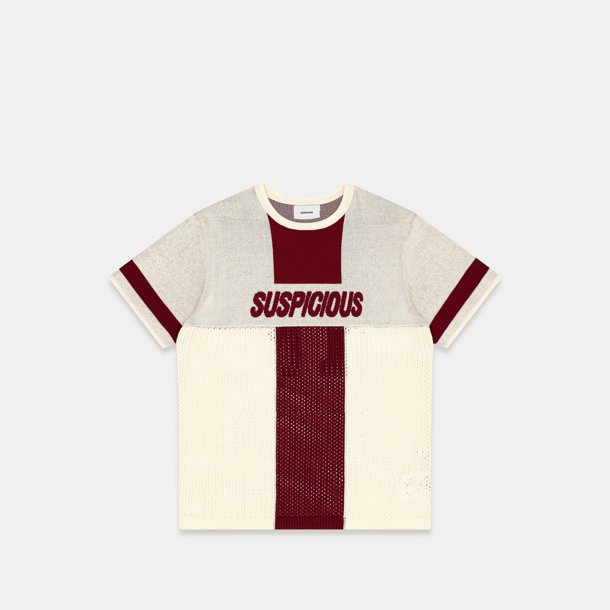 PL / Football Knitted Jersey - Natural Burgundy