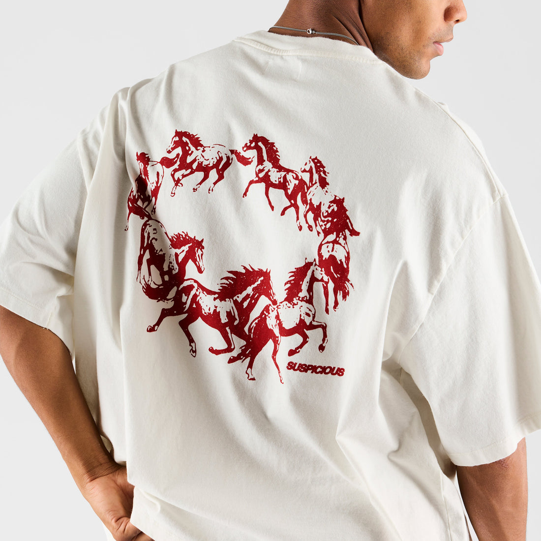 Suspicious Cowboys / Gallop Tee - Natural