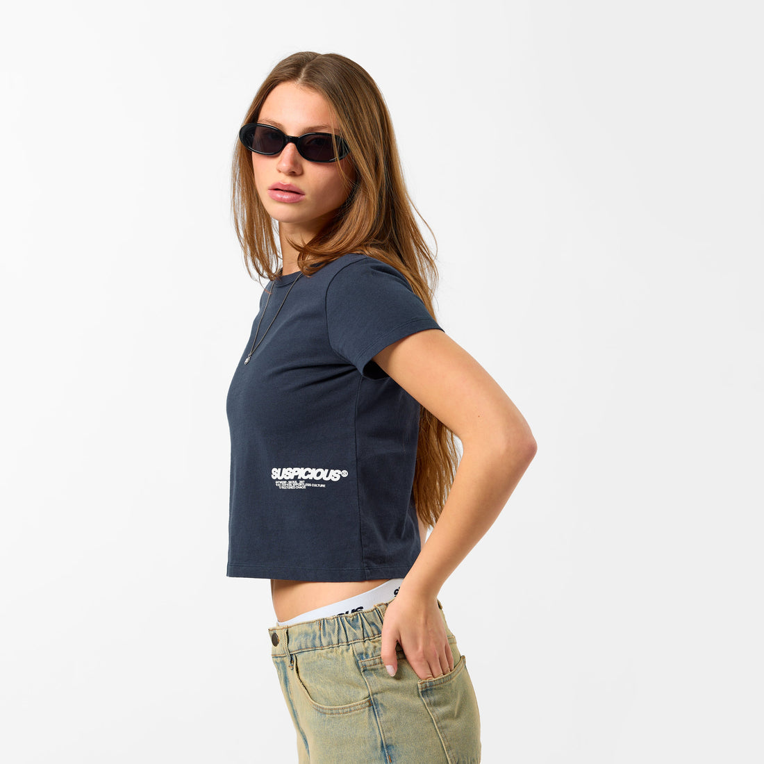 +351 Cotton / New Essentials Baby Tee - Nightfall