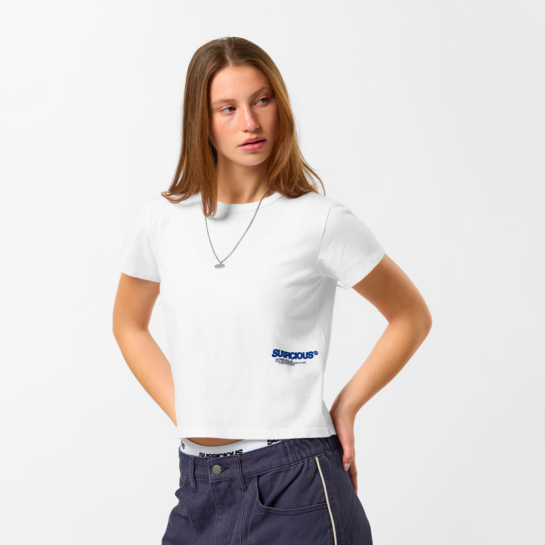 +351 Cotton / New Essentials Baby Tee - White