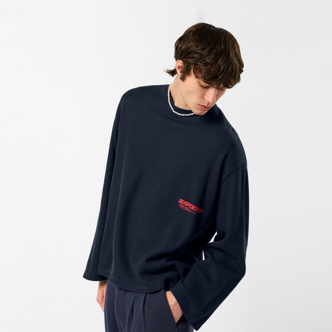 +351 Cotton / New Essentials Waffle Longsleeve - Nightfall