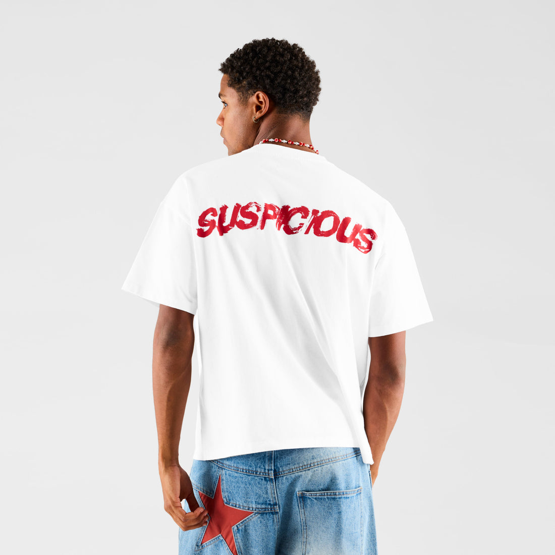Bestsellers GTD / Paint Brush Tee - White & Red