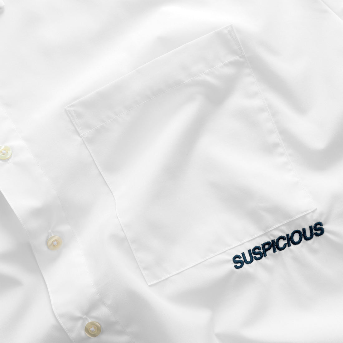 Basics / Label Pocket Longsleeve Shirt - White