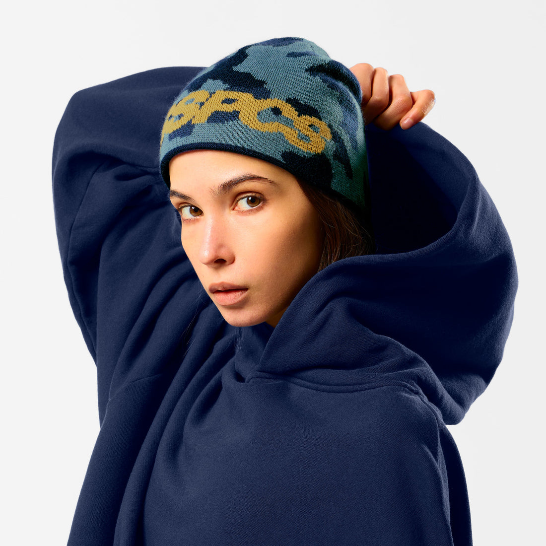 Camo / Reversible Beanie - Grisaille & Glacier Camo