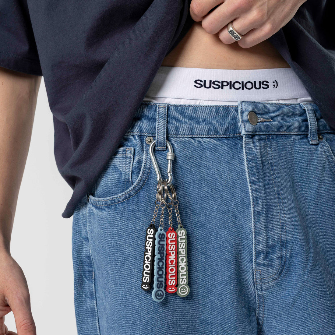 The Rubber Keychain - Sage
