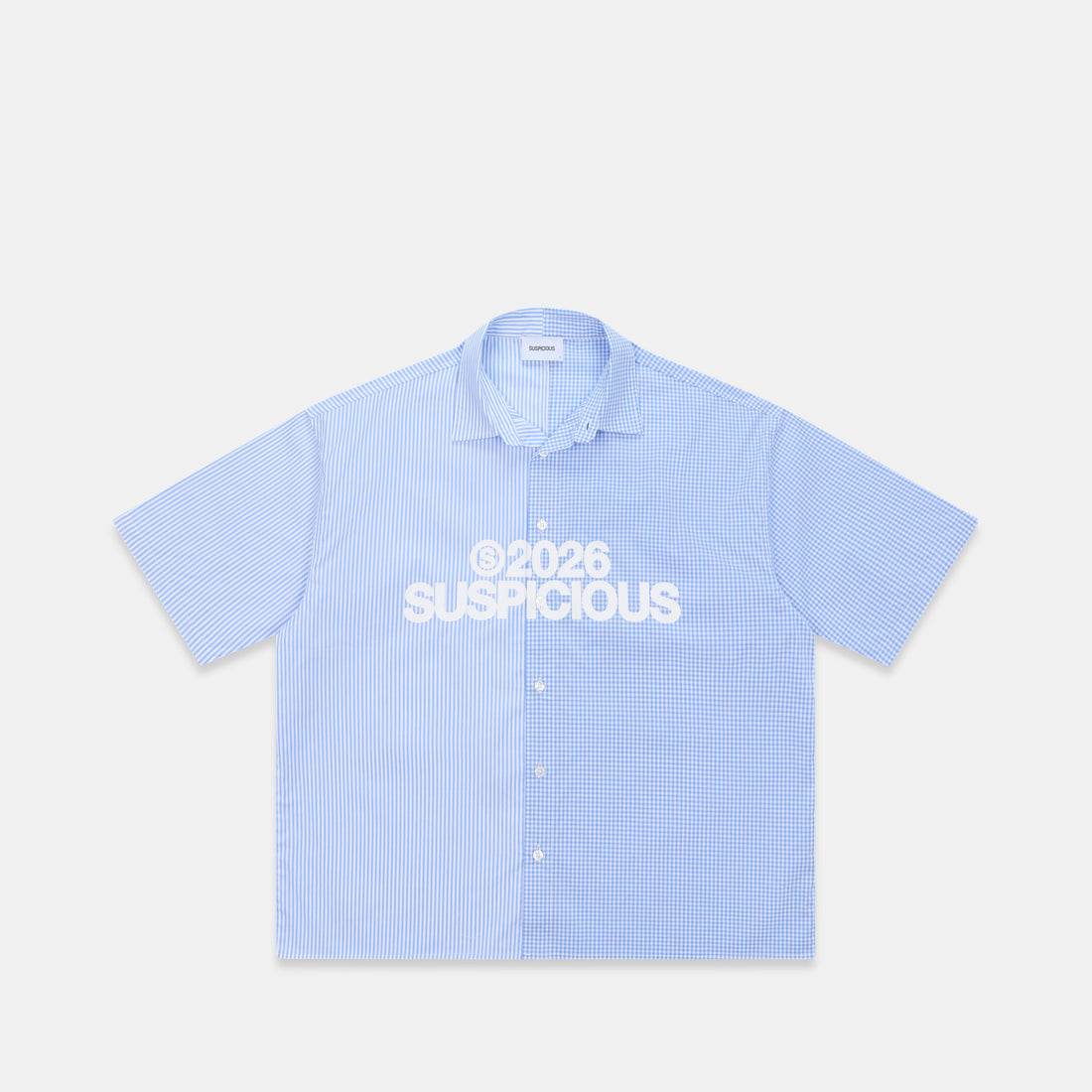 Spring 1 / S2026 Split Shortsleeve Shirt - Light Blue