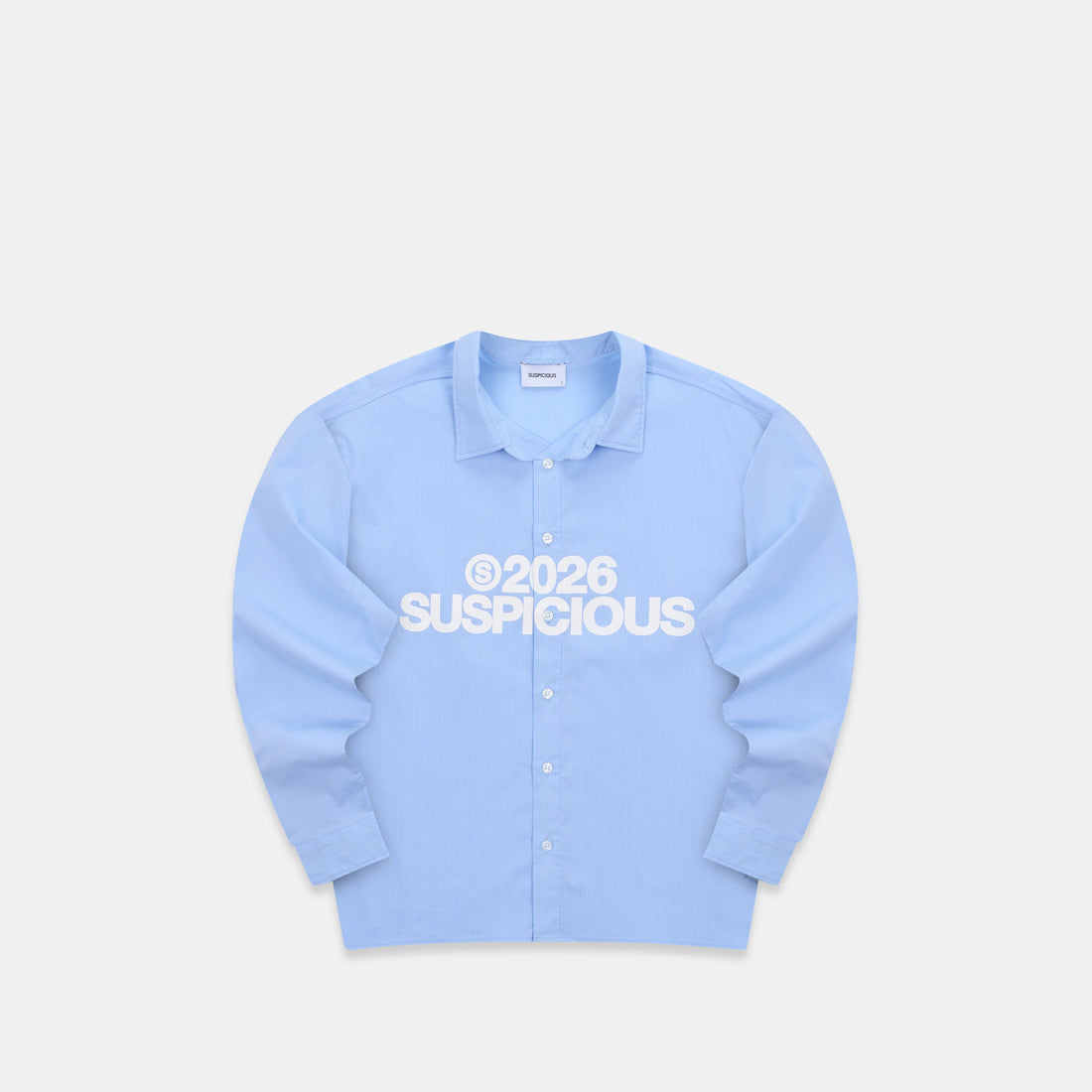 Spring 1 / S2026 Striped Longsleeve Shirt - Light Blue