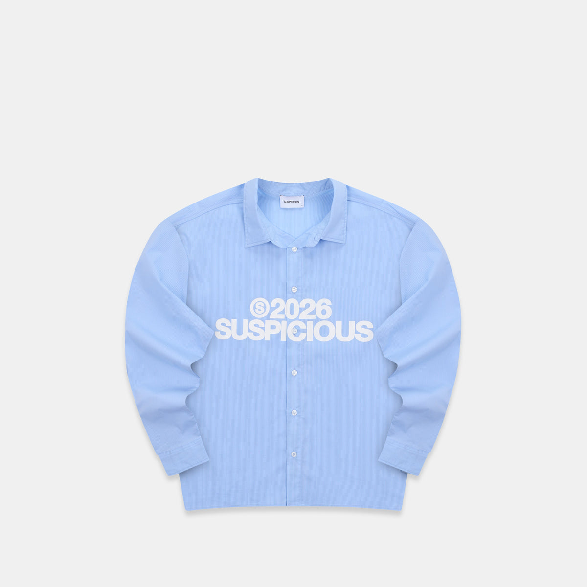 Spring 1 / S2026 Striped Longsleeve Shirt - Light Blue