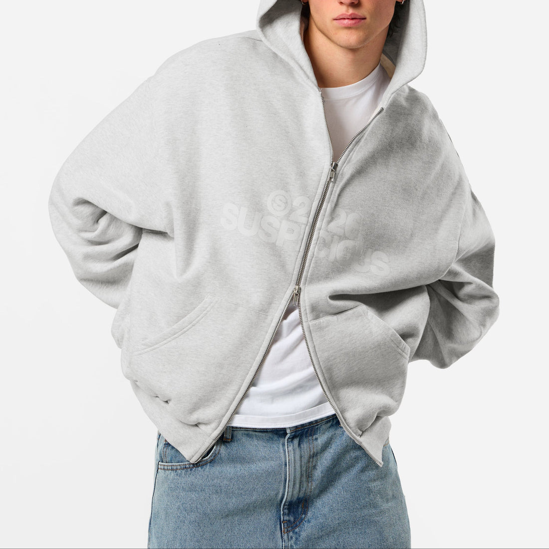 Spring 1 / S2026 Zip-Up Hoodie - Ash