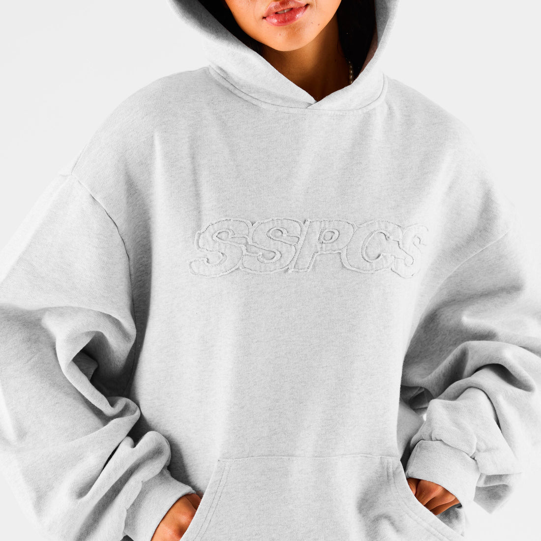 Summer Stripes / SSPCS Applique Hoodie - Ash
