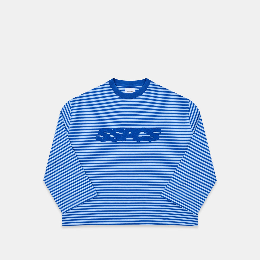 Summer Stripes / SSPCS Applique Striped Longsleeve - Blue