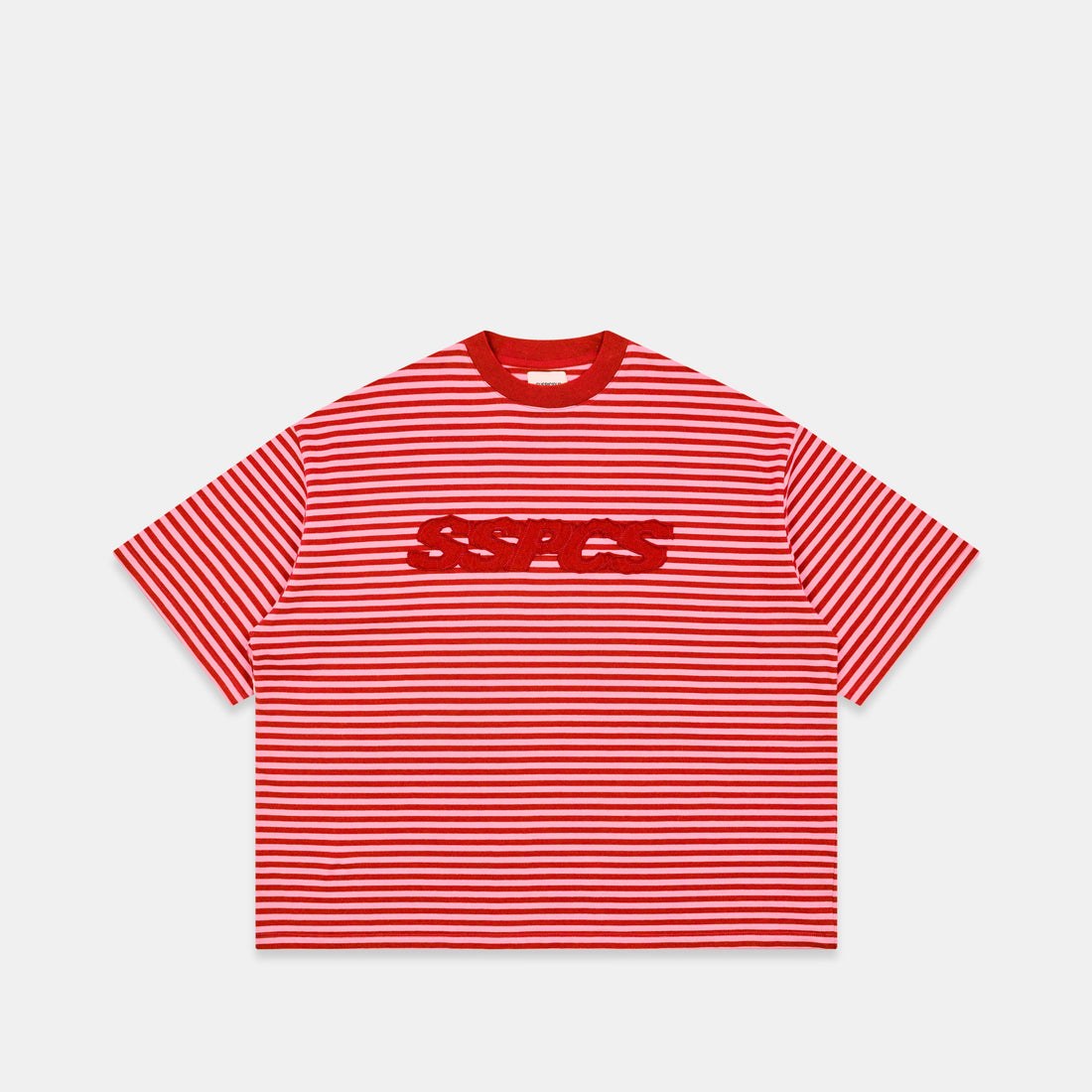 Summer Stripes / SSPCS Applique Striped Tee - Red