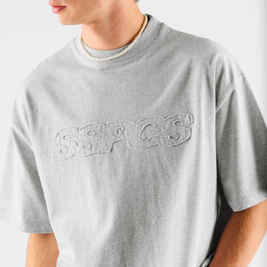 Summer Stripes / SSPCS Applique Tee - Ash