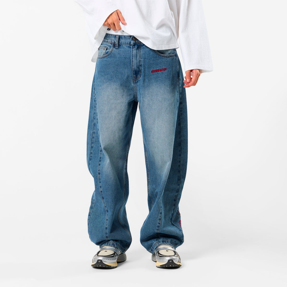 PL / SSPCS Club Barrel Jeans - Washed Blue