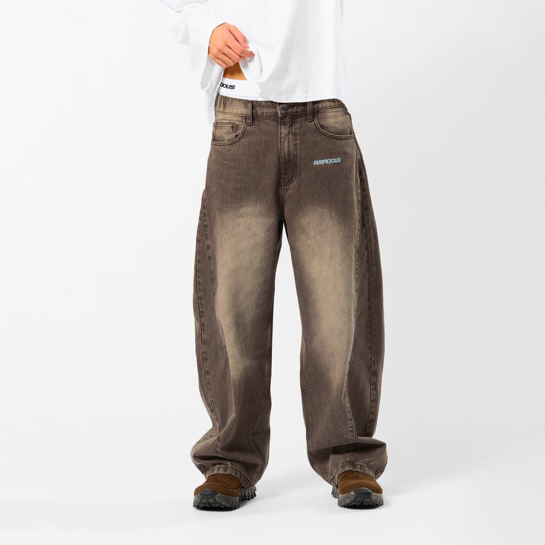 PL / SSPCS Club Barrel Jeans - Washed Espresso