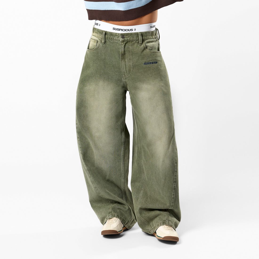 Fall / SSPCS Club Barrel Jeans - Washed Matcha