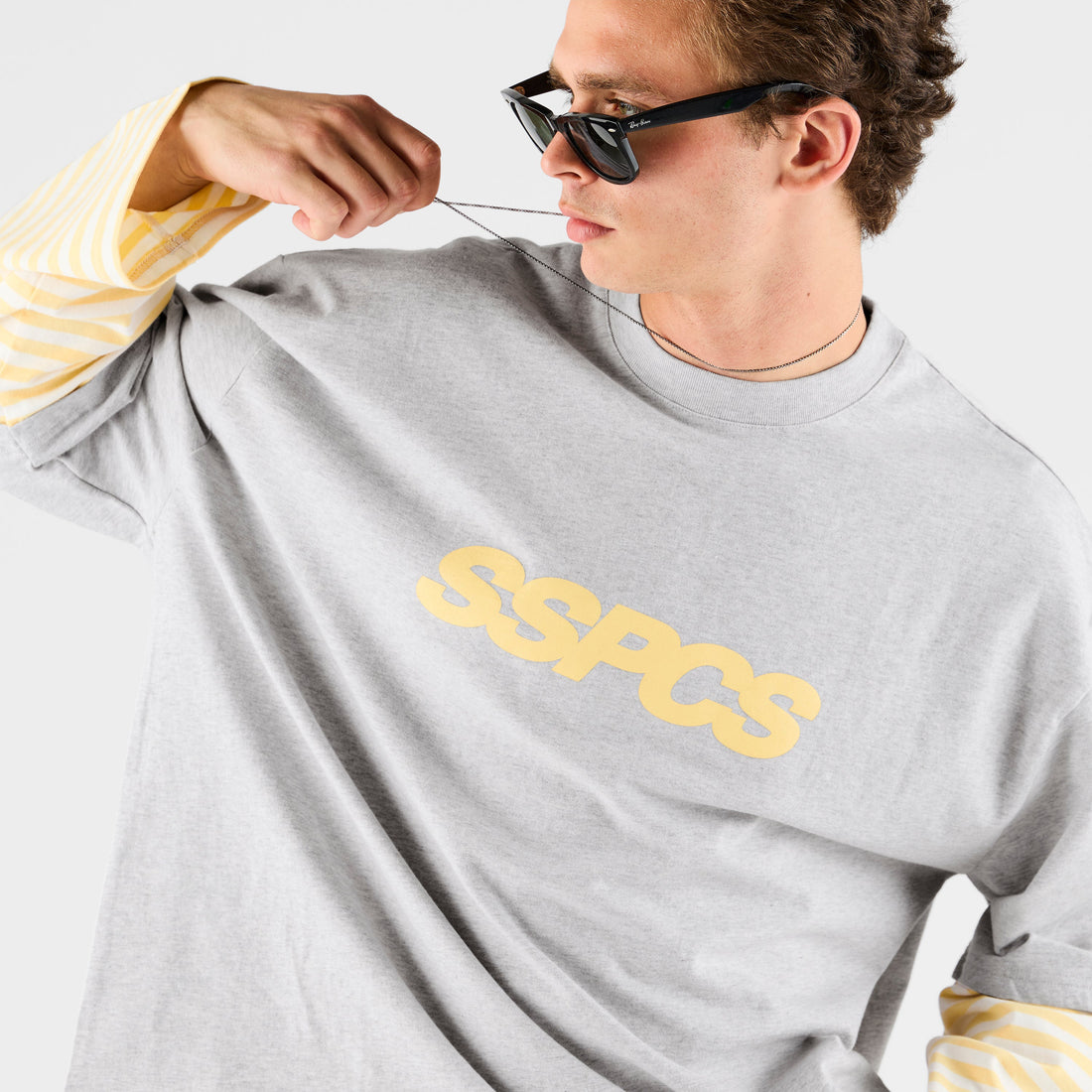 Summer Stripes / SSPCS Striped Layered Longsleeve - Ash & Butter