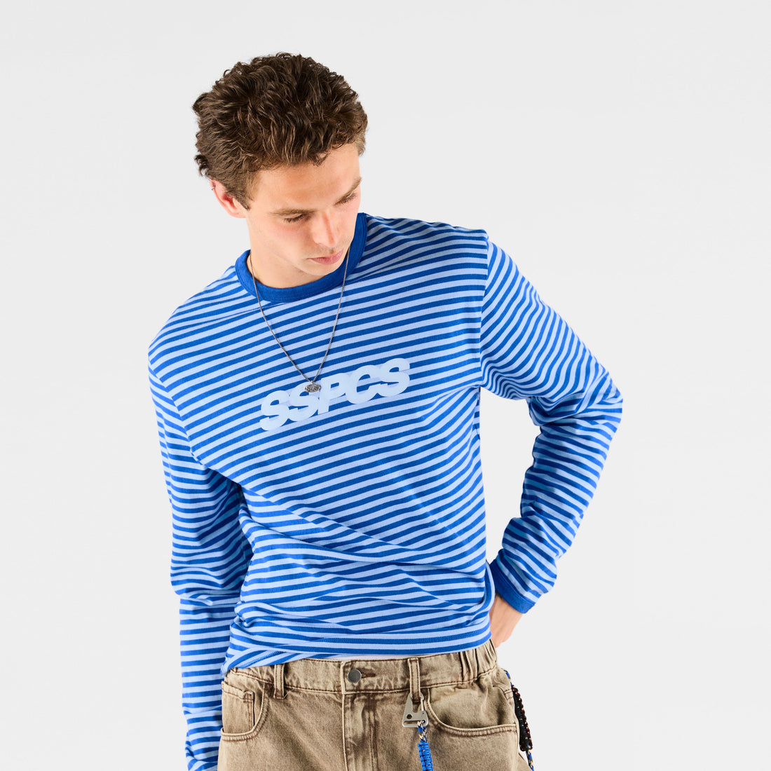 Summer Stripes / SSPCS Striped Ringer Longsleeve - Blue