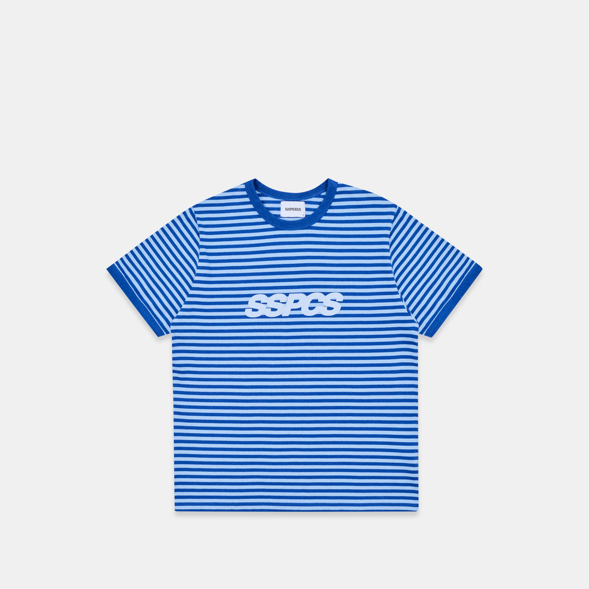 Summer Stripes / SSPCS Striped Ringer Tee - Blue