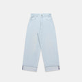 Winter2 / Selvedge Turn-Up Baggy Jeans - Bleached