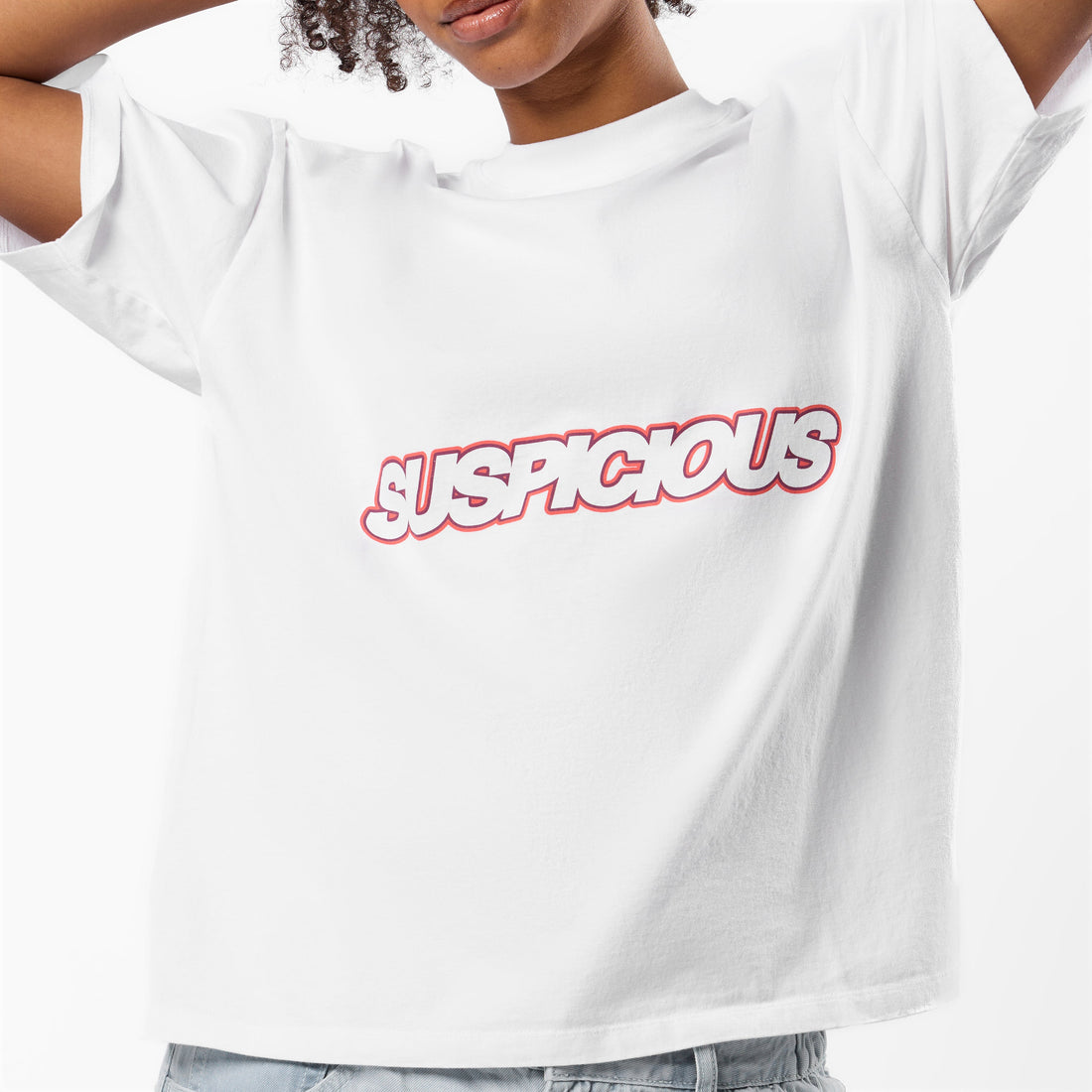 PL / Slanted Tee - White