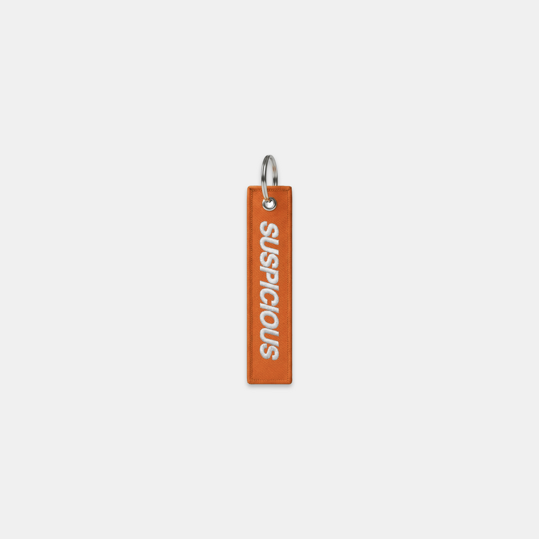 PL / Suspicious Embroidered Keychain - Orange