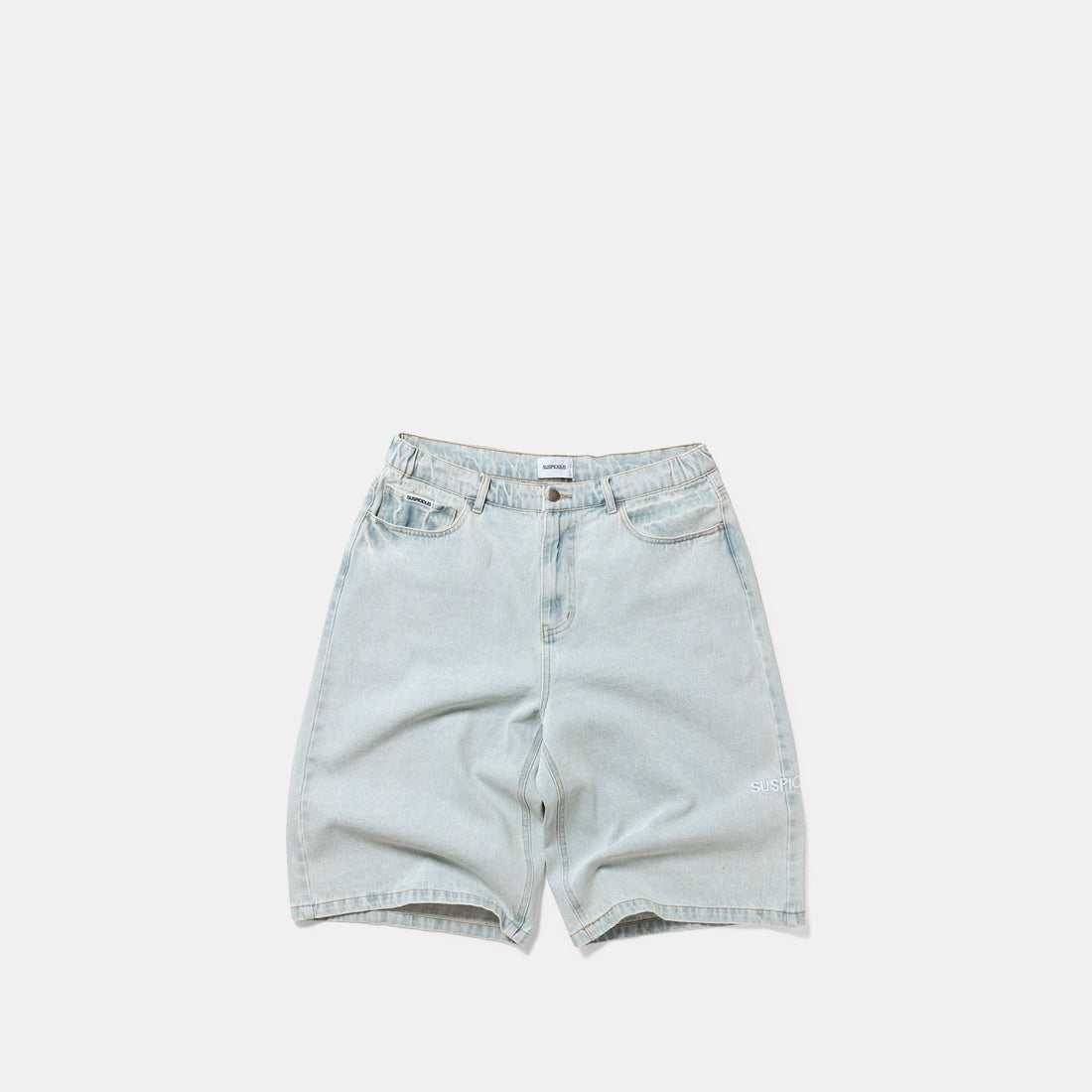 Summer Breeze / Solid Jeans Shorts - Bleached