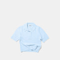 Summer Breeze / Solid W Knit Polo - Celestial