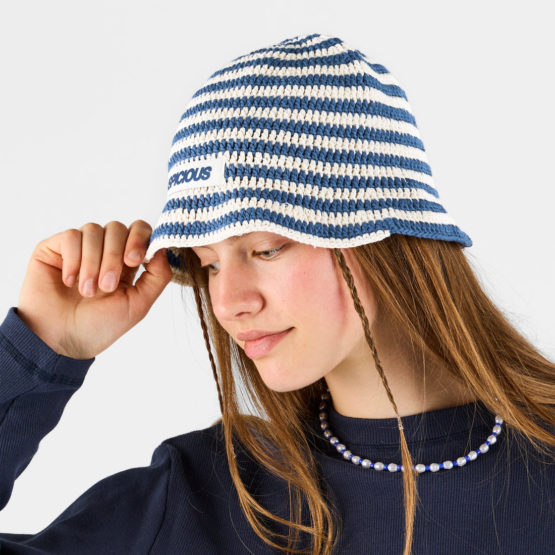 Boat / Spiral Crochet Hat - Nightfall