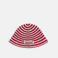 Spring / Spiral Crochet Hat - Red