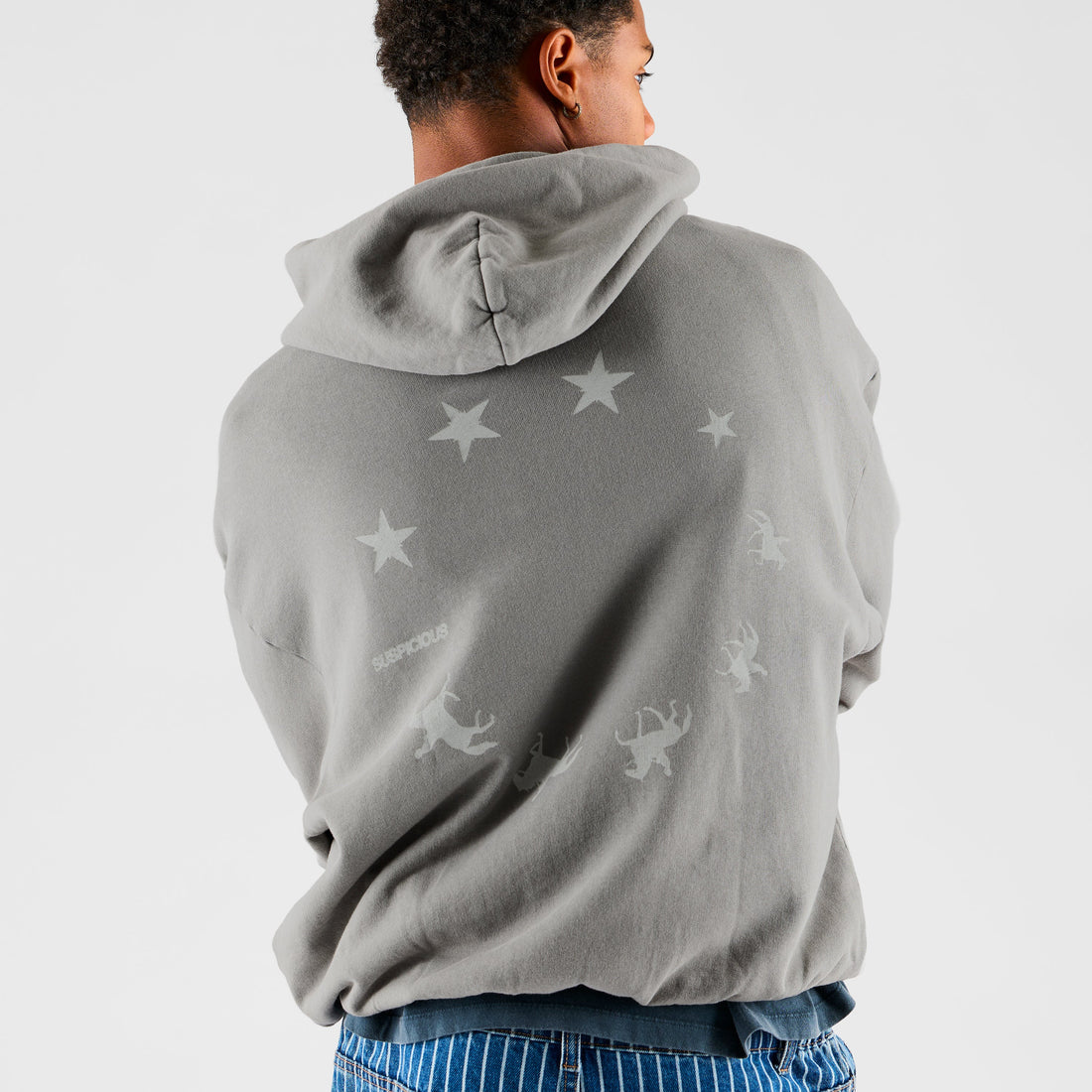 Suspicious Cowboys / Spur Hoodie - Washed Rhino