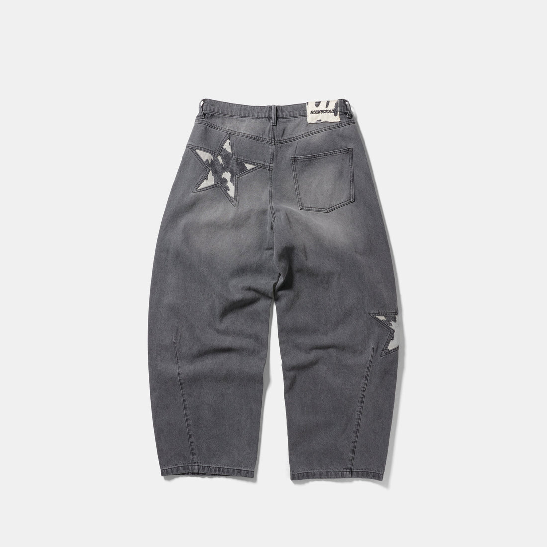 Suspicious Cowboys / Star Cow Barrel Jeans - Washed Black