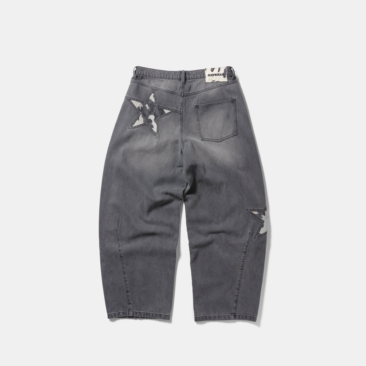 Suspicious Cowboys / Star Cow Barrel Jeans - Washed Black