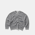 Polkaline / Striped Knitted Sweat - Neutral Heather