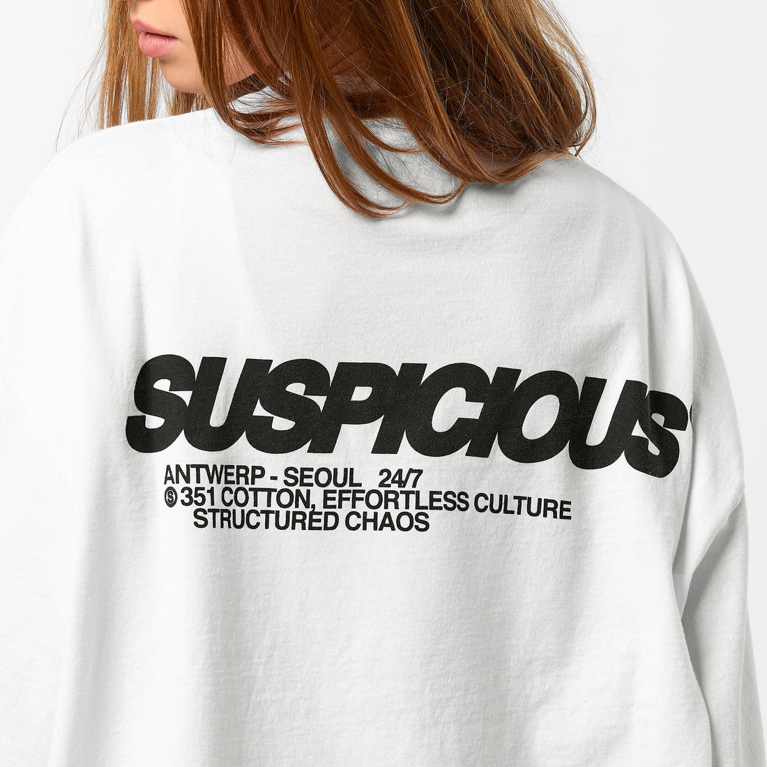 +351 Cotton / Structured Chaos Longsleeve - White