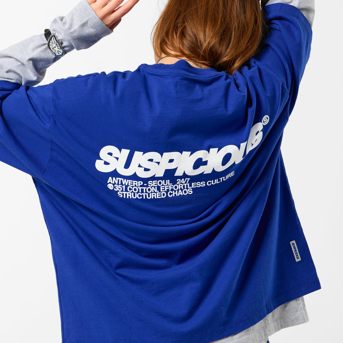 +351 Cotton / Structured Chaos Tee - Big Blue