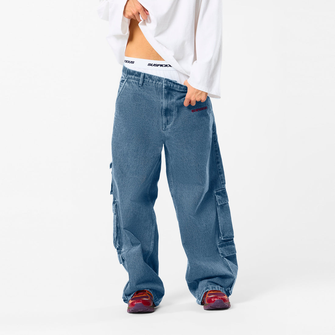 Polkaline / Suspicious Pocket Jeans - Blue