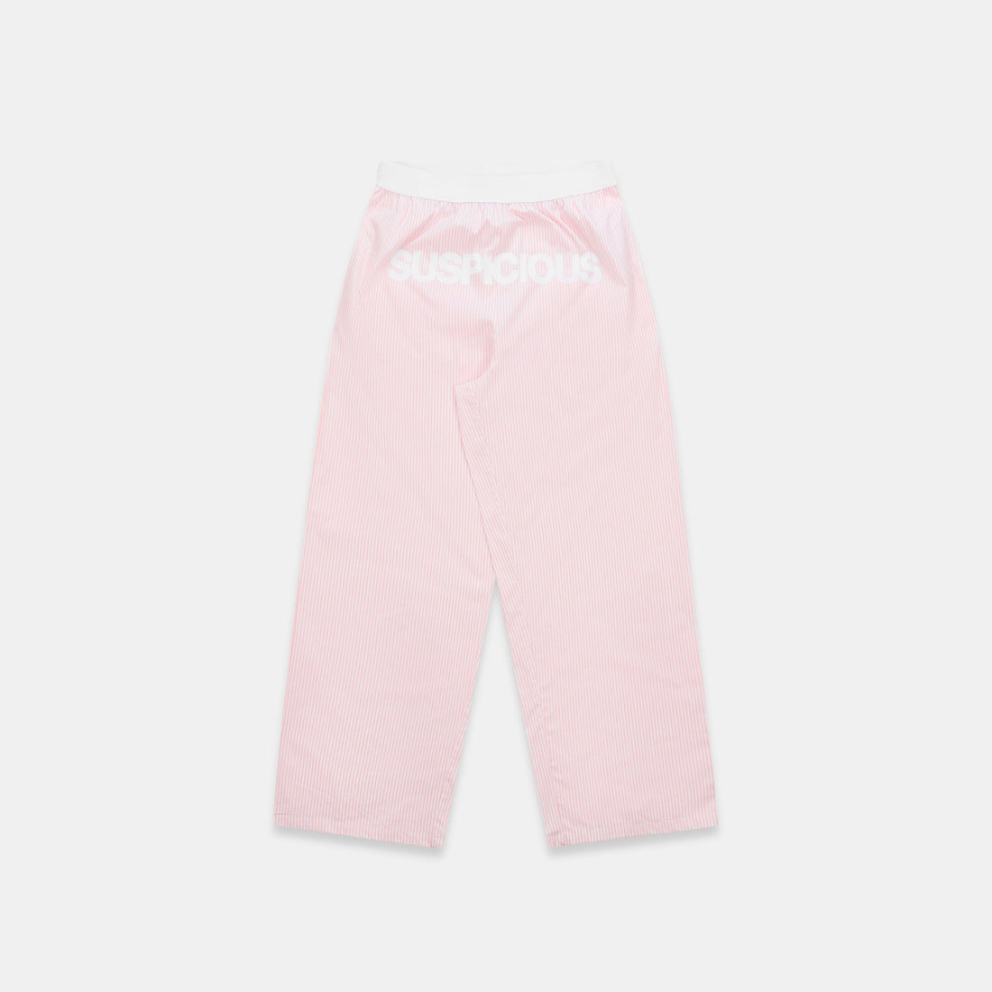 Spring 1 / Suspicious Striped Cotton Pants - Pink