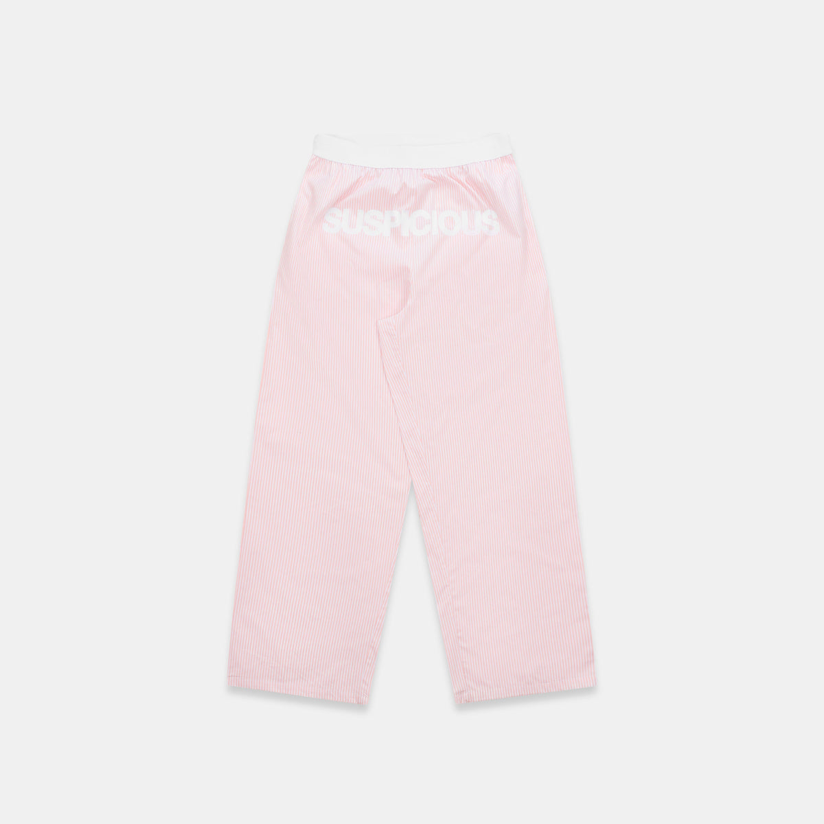 Spring 1 / Suspicious Striped Cotton Pants - Pink