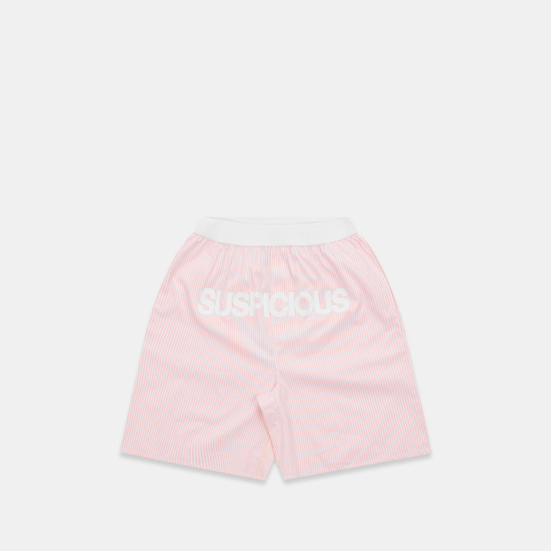 Spring 1 / Suspicious Striped Cotton Shorts - Pink