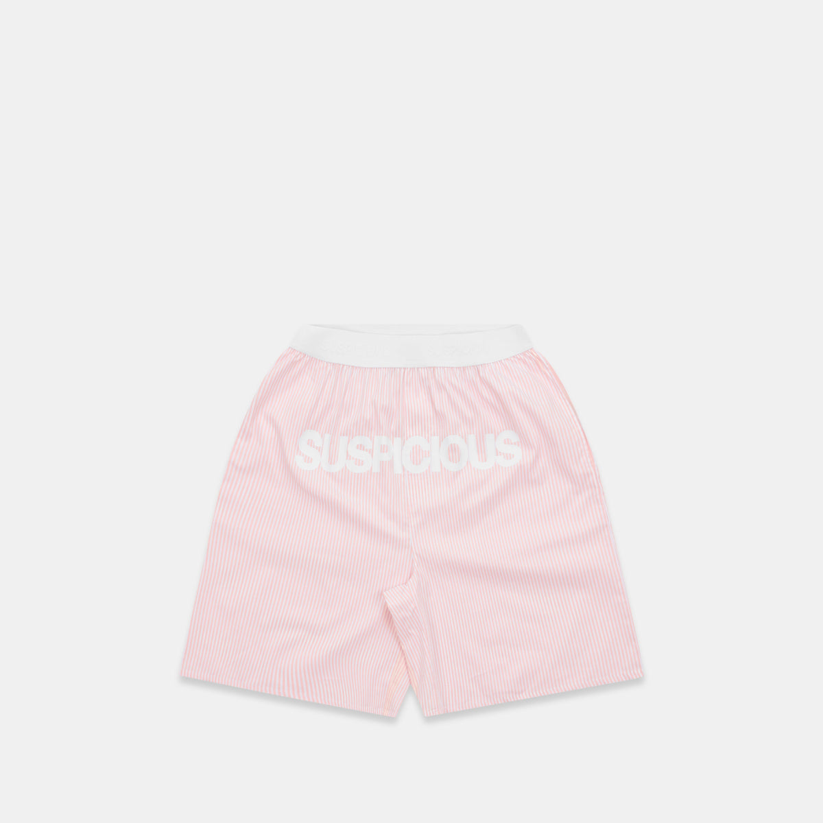 Spring 1 / Suspicious Striped Cotton Shorts - Pink