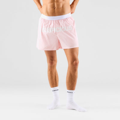 Spring 1 / Suspicious Striped Pocket Boxershorts - Pink